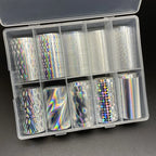 Misscheering Metal Nail Foil Transfer Sheets – Floral, Bohemian & Animal Print Wraps