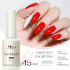 Mxsi Strong Base Coat & No-Wipe Top Coat – Self-Leveling French Manicure Gel