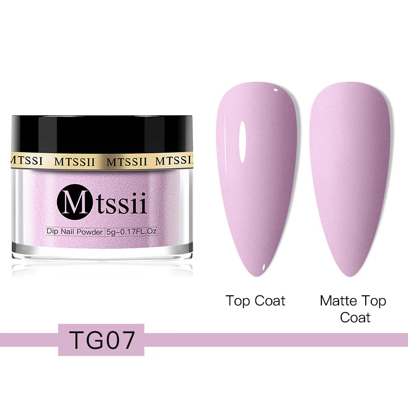 Mtssii 5g/10g Dipping Nail Powder Natural Dry For Manicure Nails Accessories No Need Lamp Cure Acrylic Powder Dipping System