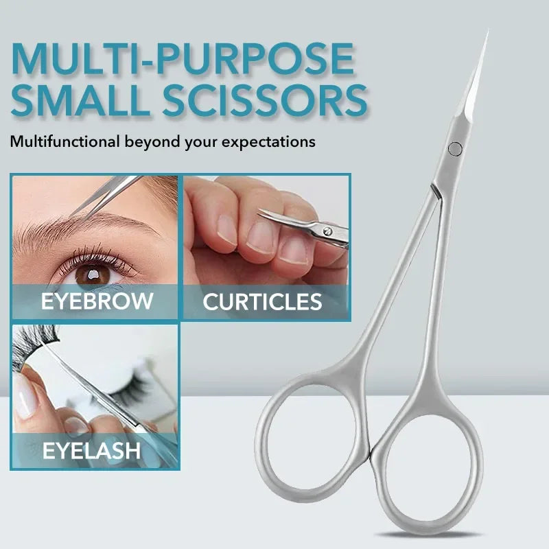 vvocci Curved Tip Cuticle Scissors – Stainless Steel Dead Skin Remover
