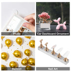 Double-Sided Nail Adhesive Dots – Transparent PET Glue Tabs for Display & Practice Stands