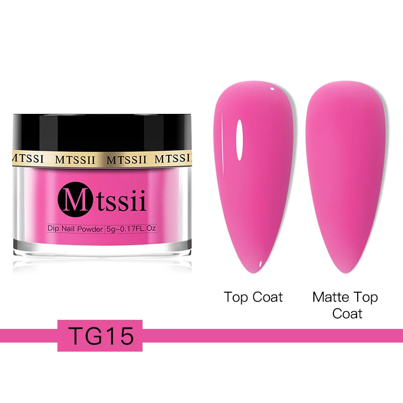Mtssii 5g/10g Dipping Nail Powder Natural Dry For Manicure Nails Accessories No Need Lamp Cure Acrylic Powder Dipping System
