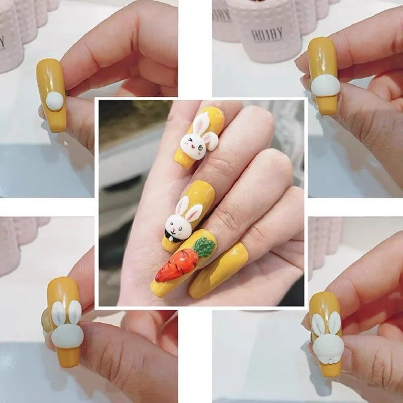 1Jar Sculpture Plasticine Gum Soak Off Gel Nail Modeling Gel Carving Nail Acrylic Glue Soild 3D Sculpture Creative DIY Gel