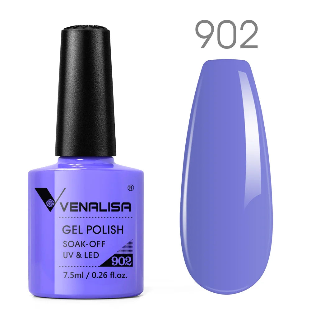 VENALISA Nail Gel Polish Range – No-Wipe Top, Matte Top & Base Coat, 100+ Colors