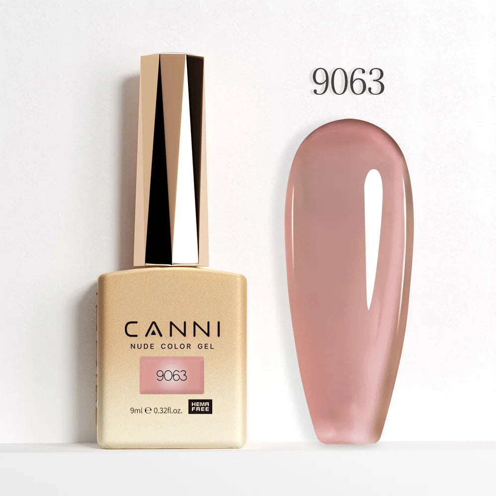 CANNI 9ml Gel Nail Polish 144Colors HEMA/TPO FREE Gorgeous Color Full Coverage Soak Off UV LED Semi Permanent Gel Varnish  Nails