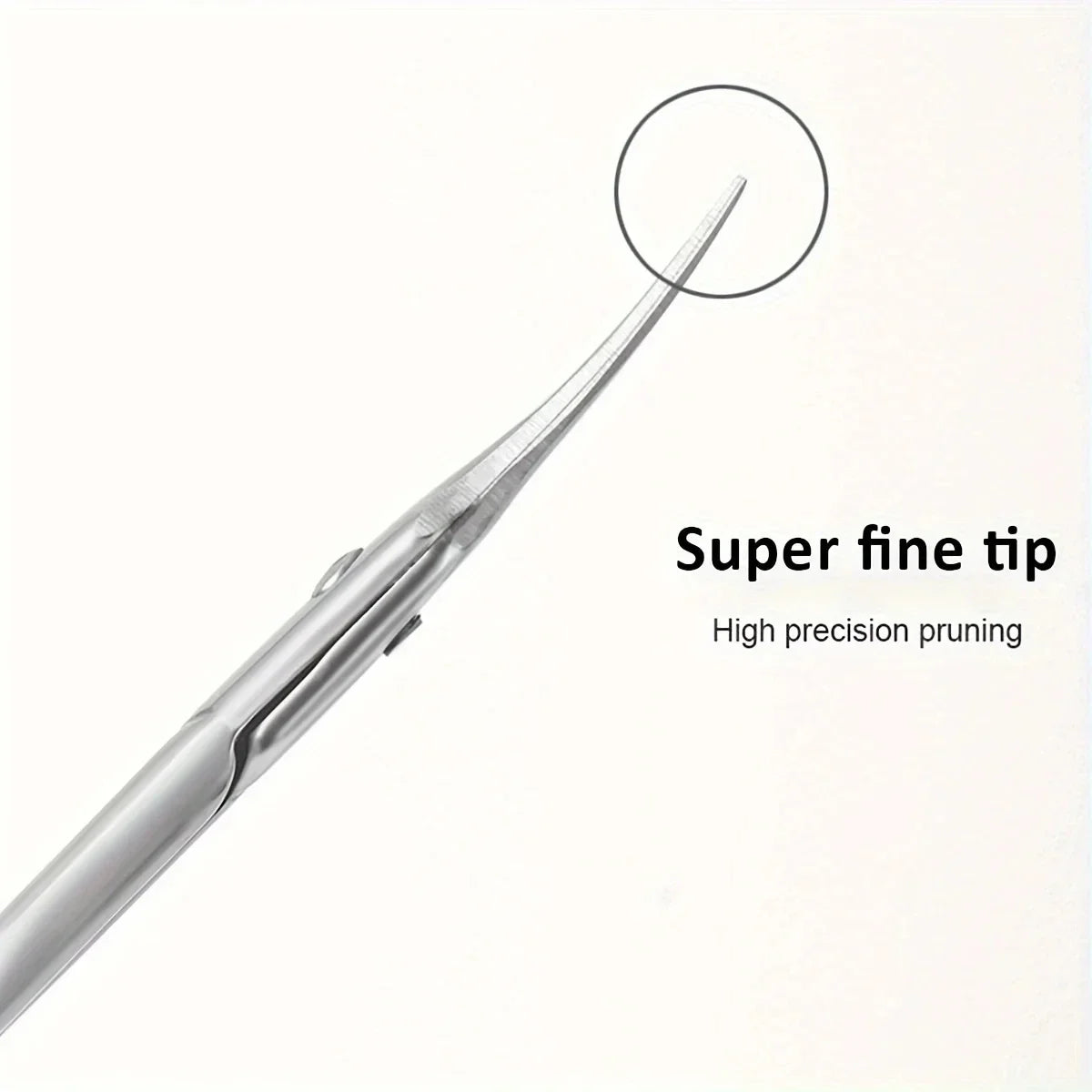 Ouriner Curved Tip Thin Blade Cuticle Scissors – Stainless Steel Trimmer