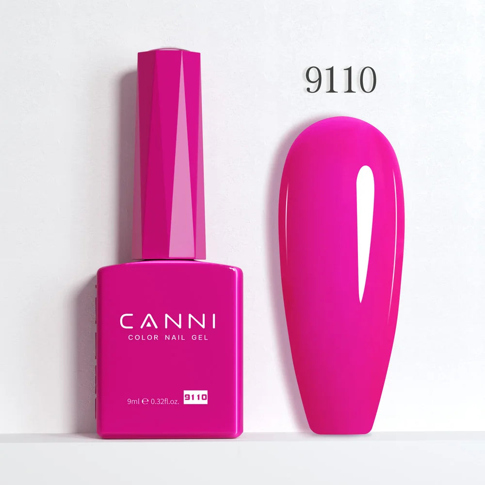 CANNI 9ml Gel Nail Polish 144Colors HEMA/TPO FREE Gorgeous Color Full Coverage Soak Off UV LED Semi Permanent Gel Varnish  Nails
