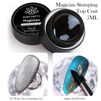 BORN PRETTY Magician Stamping Top Coat – No-Wipe Clear Nail Powder Gel