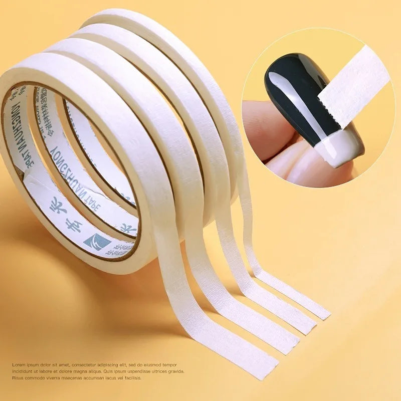 White Nail Art Masking Tape – Minimalist Polish Barrier Tape