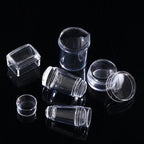 Jiauting Transparent Silicone Nail Stamper & Scraper Set
