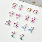 iigen Beach KT Kitty Nail Charms – Cute 3D White Cat Press-On Nail Art, 50pcs