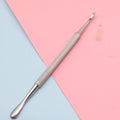 Double-Ended Stainless Steel Cuticle Pusher & Dead Skin Scraper
