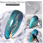 BORN PRETTY Magician Stamping Top Coat – No-Wipe Clear Nail Powder Gel