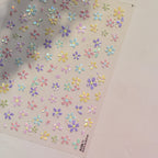 Rhstoe Hollow Love Heart Nail Stickers – Gold & Black Hot-Stamping Decals