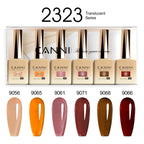 CANNI 6pcs HEMA TPO-Free Gel Polish Set – Pink & Nude Long-Lasting Manicure