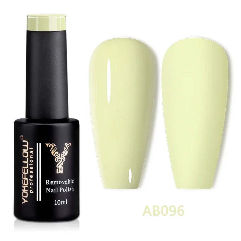 YOKEFELLOW 10ML Glow in the Dark Gel Nail Polish Luminous Neon Gel Polish Summer Semi Permanent Soak Off Nail Art UV Varnish