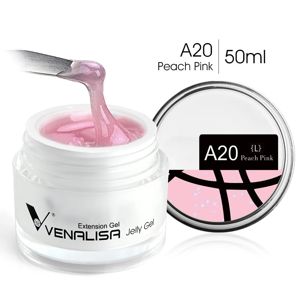 Venalisa 50ml TPO FREE Rose Pink Jelly Gel Extension Nail Salon Professiona Used Self Leveling Transparent Gel Nail Gel Polish