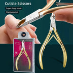 Golden Super Sharp Cuticle Scissors – Precision Pointed Jaw Nipper