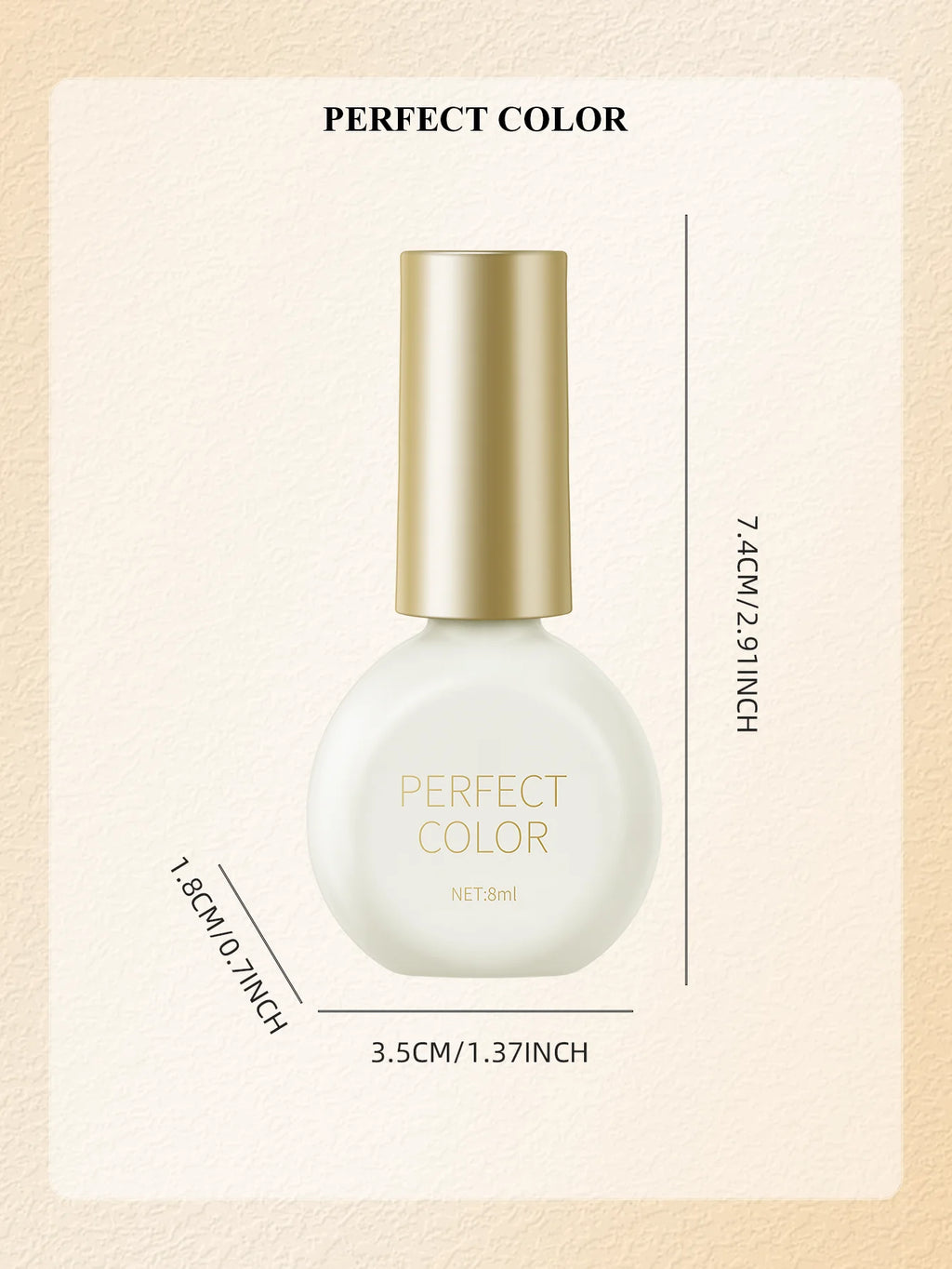 Perfect Color Nail Foil Glue Gel Line – Foil Glue & Top Coats, 8ml