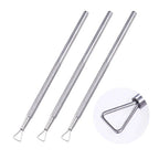 Stainless Steel Triangle Stick Rod Pusher – Cuticle Peeler & Gel Polish Remover