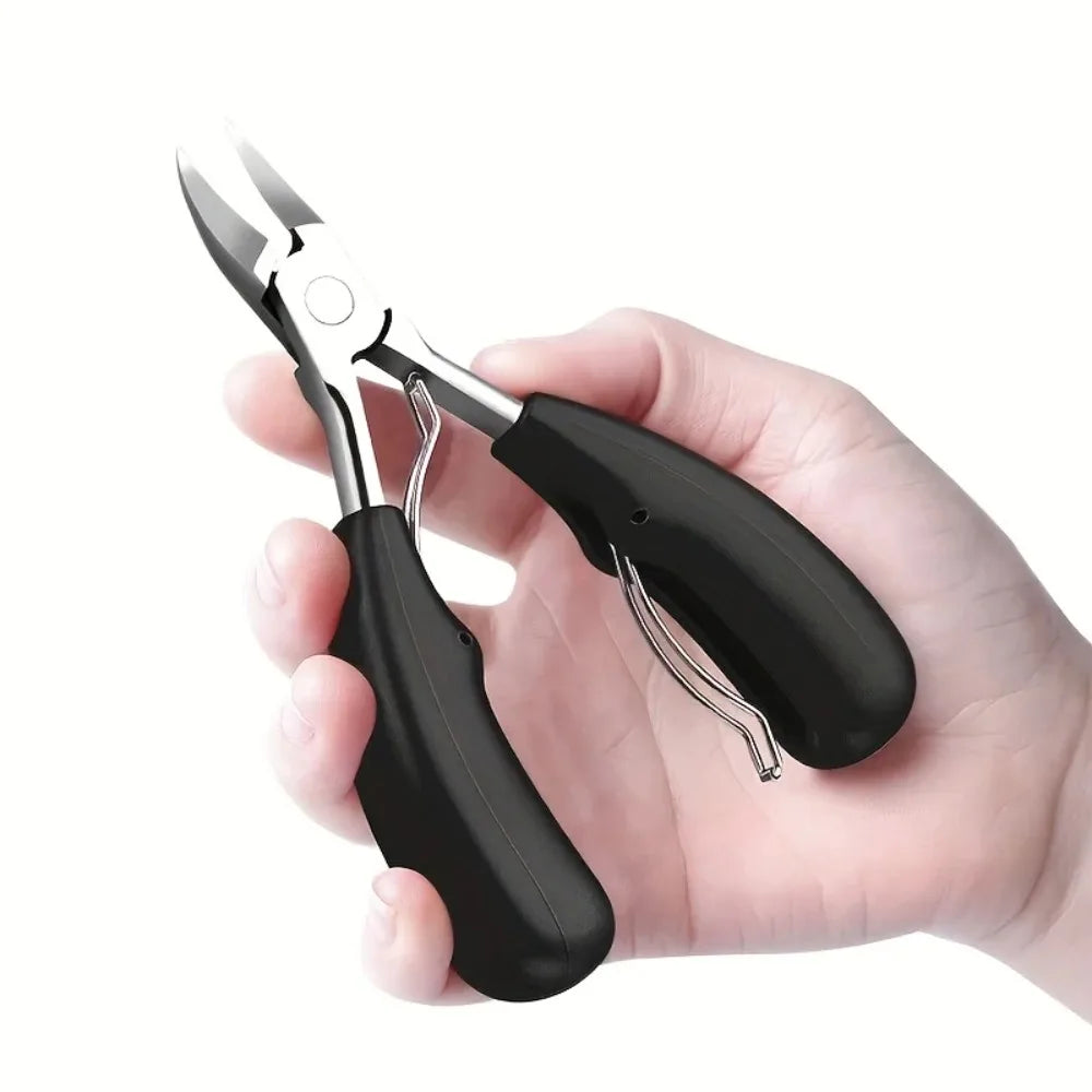 Professional Curved-Blade Toenail Clipper – Ingrown & Thick Nail Cutter