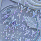 NAILFYOU Holographic Mermaid Tail Nail Stickers – 5D Shell & Star Decals