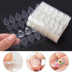 MingLee Clear Double-Sided Nail Adhesive Tape – Jelly Gel Pads, 240pcs