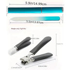 Stainless Steel Nail Clipper with Anti-Splash Cover – Sharp Trimmer, Concave Blade