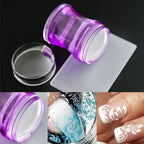 MAFANAILS Transparent Silicone Nail Stamper & Scraper Kit