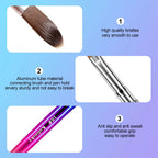 Kolinsky Nail Brush – 3D Acrylic Carving & Gel Liner Drawing Pen