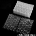 MingLee Clear Double-Sided Nail Adhesive Tape – Jelly Gel Pads, 240pcs