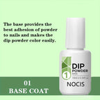 Dip Powder Liquid Set – Activator, Base, Top Coat & Brush Saver, 4 Pieces