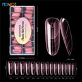 MOWOT Pink Clear Dual Nail Forms – French Acrylic Extension Molds, 150pcs