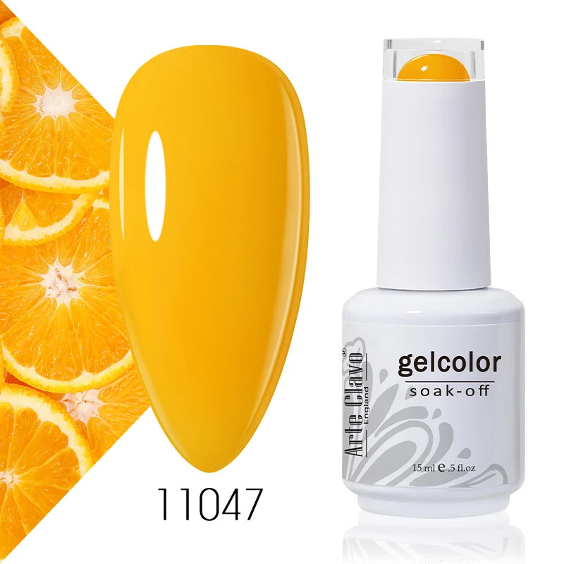 Arte Clavo 15ml Gel Nail Polish Nail Supply Wholesale Soak Off UV LED Gel Lacquer Nail Art Glitter Polish Long Lasting Gel