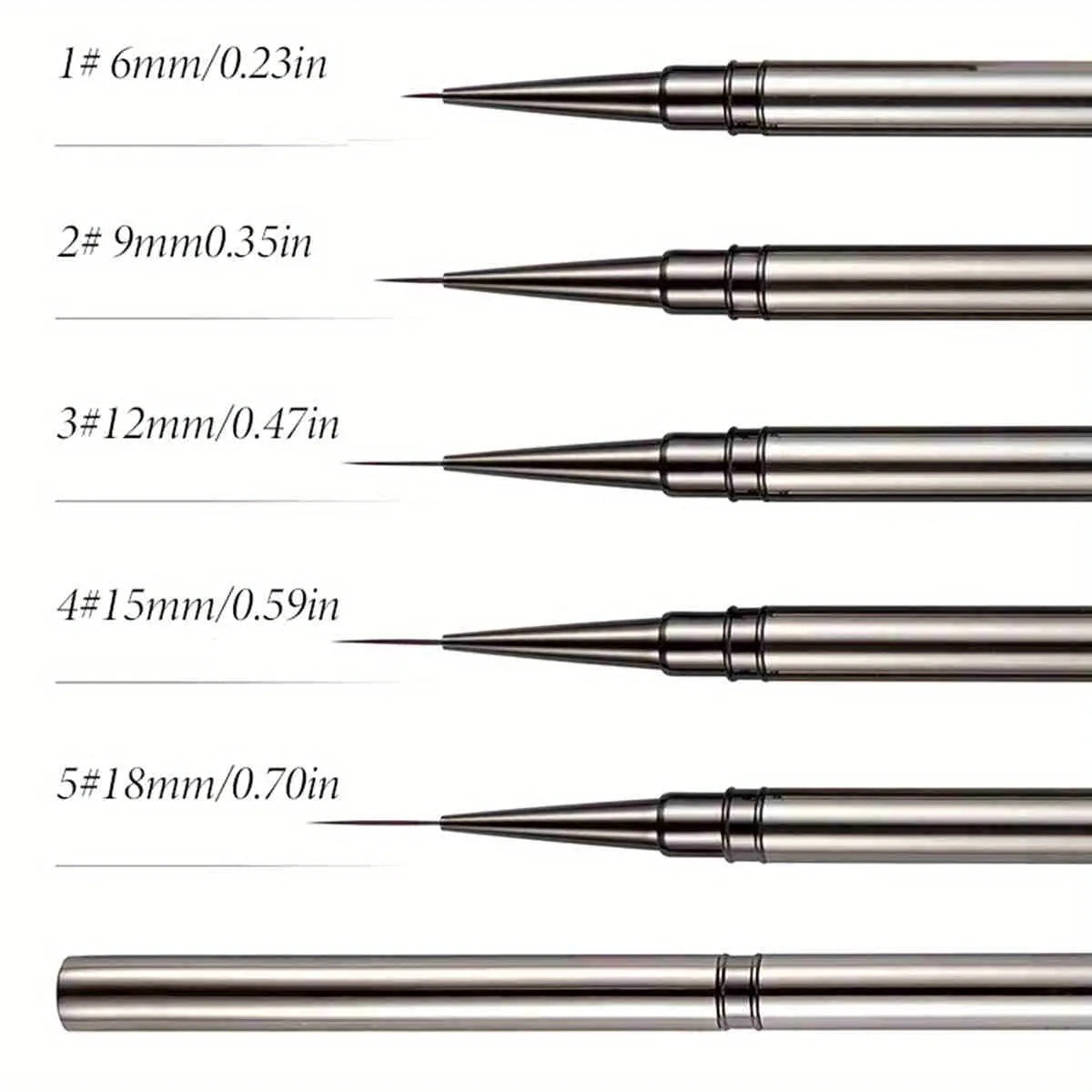 FUMOSIK Nail Art Liner Brushes – Hand-Painted Drawing Pens for Acrylic & UV Gel