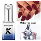 KODIES GEL Matte Top Coat – Strong Velvet Matt Gel Finish Sealer