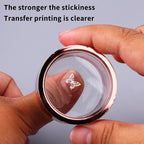 French Nail Art Stamper with Scraper – Clear Silicone Stamping Tool