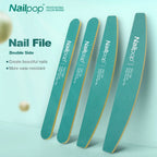 NAILPOP Professional Nail Files – 100/180 Grit Double-Sided Buffer Set