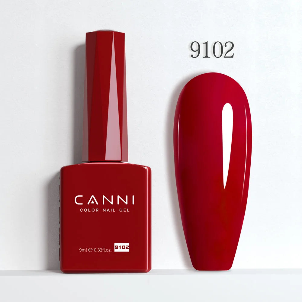 CANNI 9ml Gel Nail Polish 144Colors HEMA/TPO FREE Gorgeous Color Full Coverage Soak Off UV LED Semi Permanent Gel Varnish  Nails