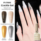 RSNAIL Crackle Gel Nail Polish – Natural Dry Marble Cracking Effect