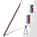 Stainless Steel Triangle Stick Rod Pusher – Cuticle Peeler & Gel Polish Remover