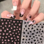 Water Transfer Nail Stickers – Summer Inscription & Ribbon Decals