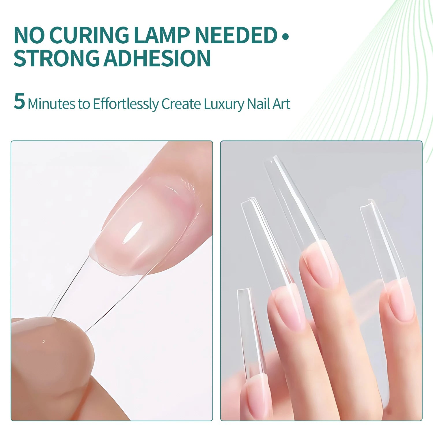 Nailpop Instant Press & Remove Nail Glue Kit – Hypoallergenic, No UV Lamp Needed