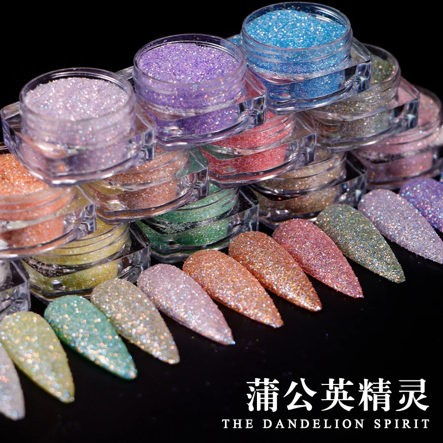 12 Bottles Set Shiny Nail Sugar Pigment Powder Cosmetic Festival Powder Sequins Glitter for Nail Arts Face Hair Body Decoration