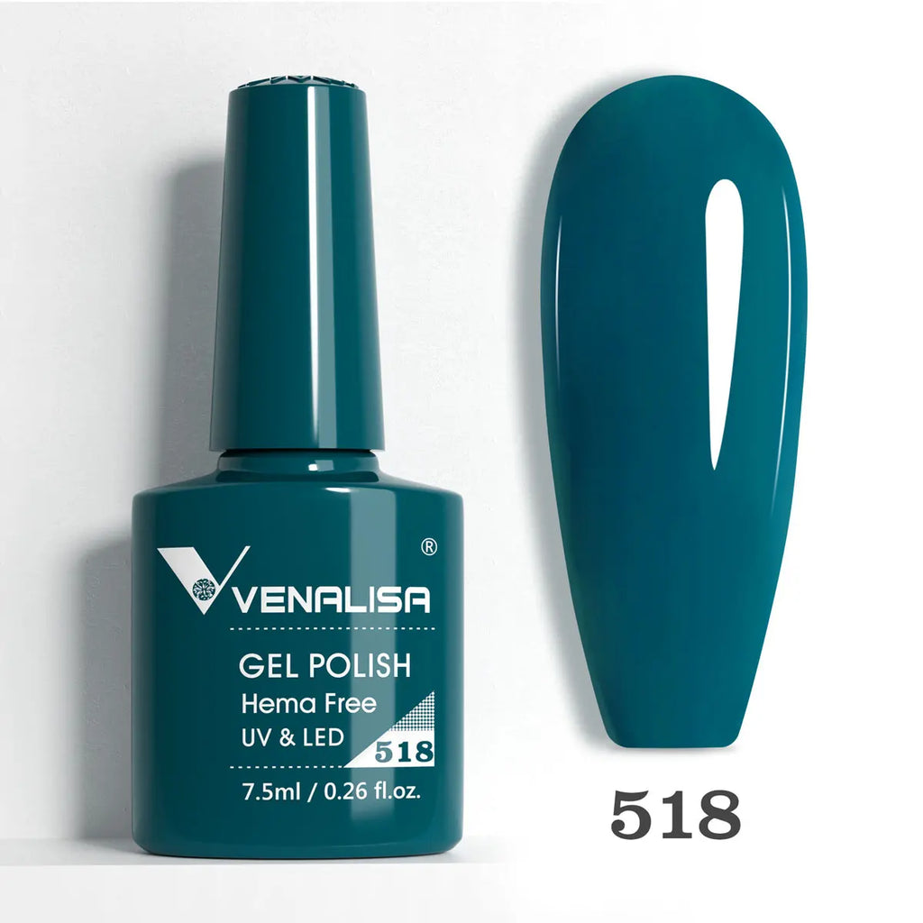 VENALISA 7.5ml Nail Gel Polish VIP5 HEMA Free Semi Permanent Soak off UV LED Nail Gel Varnish Full Coverage Nail Gel Lacquer