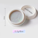 NICOLE DIARY Aurora Nail Powder – Pearlescent Rubbing Dust Pigment