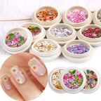 Mixed-Color Dried Flowers for Nail Art – Natural Ultra-Thin Resin Craft Decor