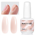 Nailpop 7 in 1 Builder Gel Multicolor Clear White Pink Nude 15ml Nail Apex and Extension Strengthener UV Gel for DIY Home Salon