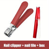 Red Nail File Box