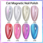 LILYCUTE Cat Magnetic Nail Polish – No-Lamp Pearl Effect, Quick Dry